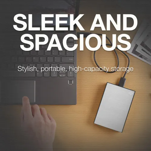 Seagate One Touch 4TB External HDD with Password Protection (Silver)