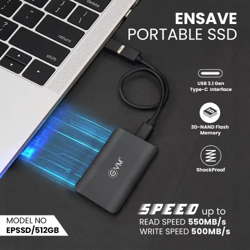 EVM Ensave portable 512 GB SSD