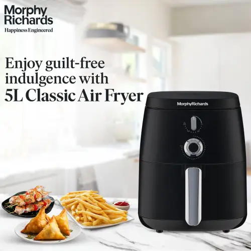 Morphy Richards Classic 5 Litres Air Fryer with Adjustable Temperature, Timer Control, Cool Touch Handle (Black) 2 Morphy Richards Classic 5 Litres Air Fryer with Adjustable Temperature, Timer Control, Cool Touch Handle (Black)