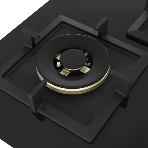 Bosch Series 4 Built in Hob 90 cm Tempered Glass, Flame failure safety device, 4 Burner (Black, PNF9B6F20I)