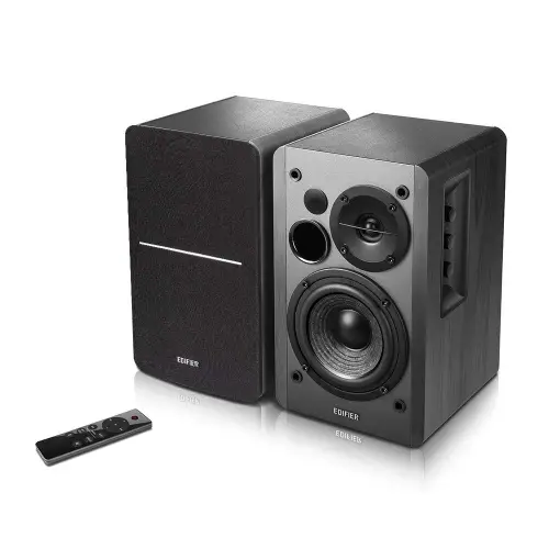EDIFIER Bookshelf Wireless Speaker with 24 watts RMS power output, 5-Inch Bass Driver, 1-inch tweeter (R1280DBs, Black)