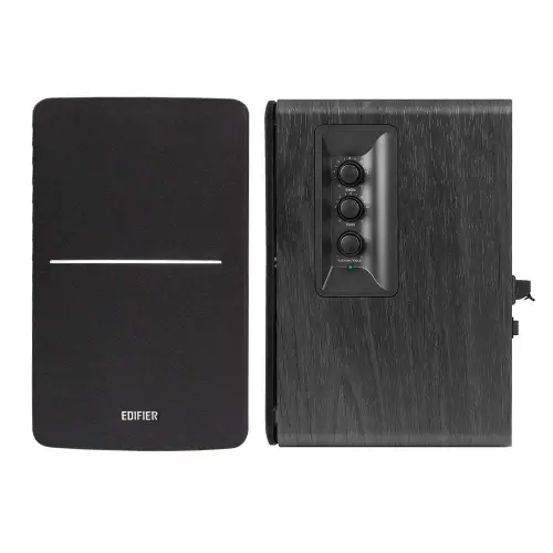 EDIFIER Bookshelf Wireless Speaker with 24 watts RMS power output, 5-Inch Bass Driver, 1-inch tweeter (R1280DBs, Black)