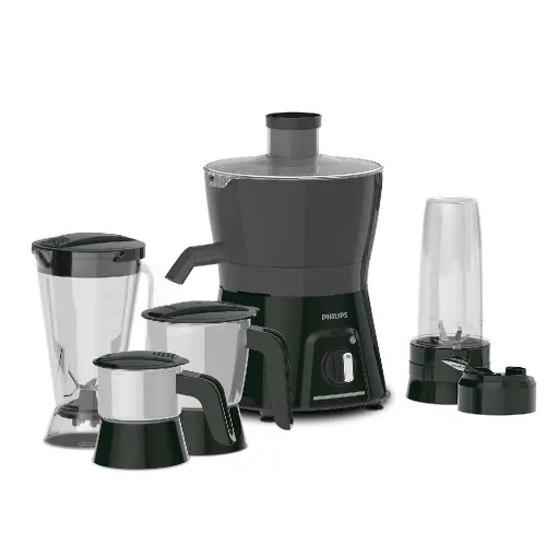 Philips Viva Collection Juicer Mixer Grinder with Retention of Antioxidants, Drip-free Spout, Pulse + 3 Speed Setting, Rotation Lock (HL7580/00 Black)