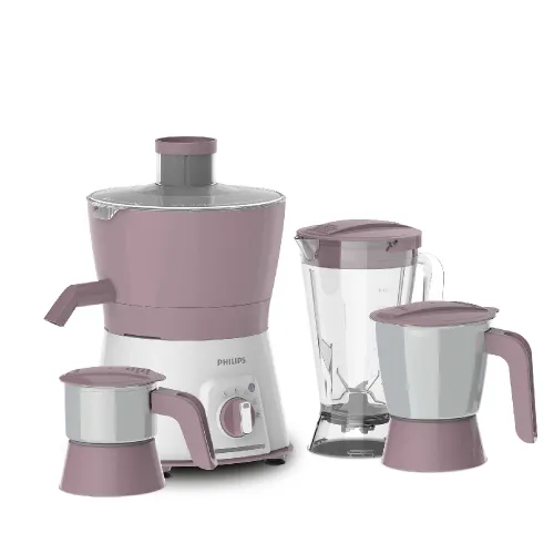 Philips Viva Collection Juicer Mixer Grinder with Retention of Antioxidants, Drip-free Spout, Pulse + 3 Speed Setting, Rotation Lock (HL7581/00, Pink)