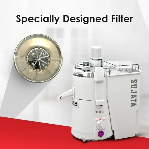 Sujata Powermatic Plus Juicer Mixer Grinder | 900W Motor | 22000 RPM | 90 Minutes Continuous Running | 2 Jars | White 6 Sujata Powermatic Plus Juicer Mixer Grinder | 900W Motor | 22000 RPM | 90 Minutes Continuous Running | 2 Jars | White
