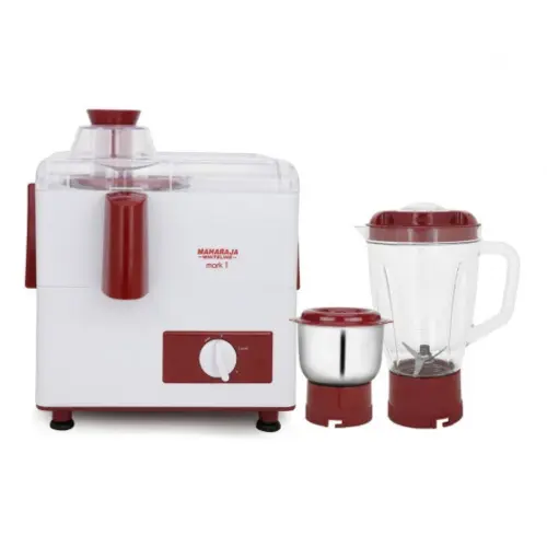 Maharaja Mark 1 Juicer Mixer Grinder with 450 Watts Hybrid Motor, Over Load Protector, Multi - Functional Blade System (White)