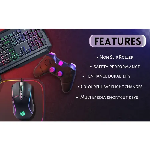 Lapcare LGC-012 Gaming Wired Keyboard and Mouse Combo