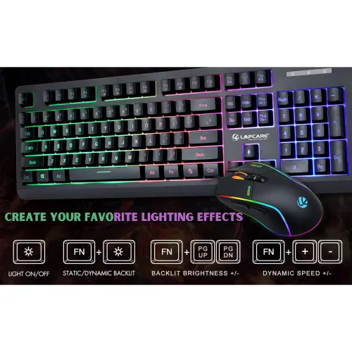 Lapcare LGC-012 Gaming Wired Keyboard and Mouse Combo 4 Lapcare LGC-012 Gaming Wired Keyboard and Mouse Combo