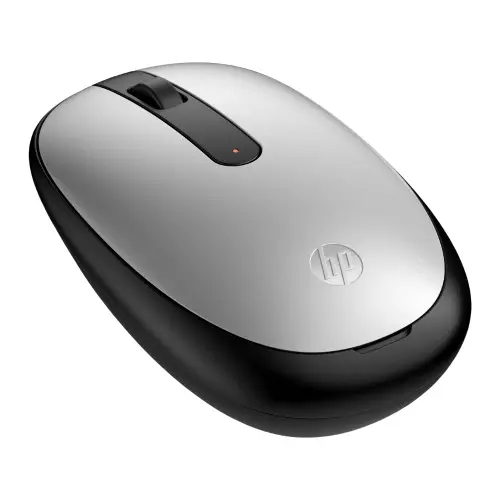 HP 240 Pike Silver Bluetooth Mouse with 1600 DPI Red Optical Tracking, Compatible with Windows 11; Windows 10; macOS; Chrome OS