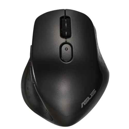 ASUS MW203 Multi-Device Wireless Silent Mouse, 2.4GHz with USB Nano Receiver, 2400 DPI Optical Tracking, 6 Buttons, Compatible with PC/Laptop (Black)