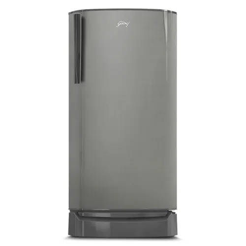 Godrej 180 Litres 3 Star Direct Cool Single Door Refrigerator |Turbo Cooling Technology | Upto 24 Days Farm Freshness (RD ERIOPLS 205C THF ST GL, Steel Glow)